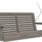 LuxCraft 4' Plain Swing - Premium Woodgrain Line - front view in coastal gray