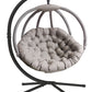 FlowerHouse Hanging Ball Chair with Stand - Overland - in color sand front view